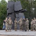 U.S. Army Soldiers meet the Polish officer ahead of the remembrance ceremony