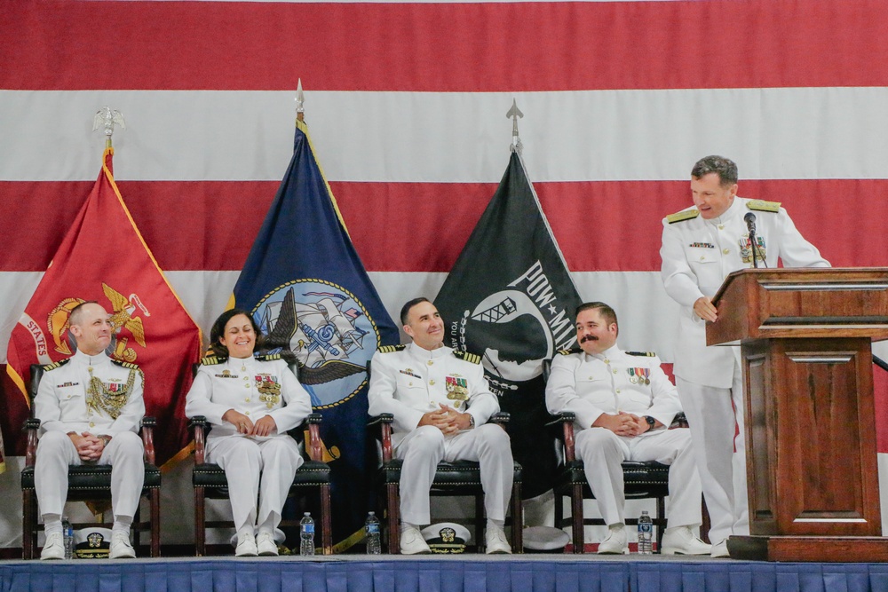 Commander, Undersea Surveillance, Holds Change of Command Ceremony