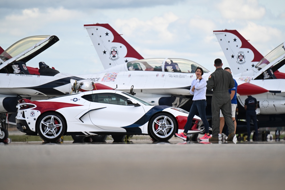 Aircraft arrive for the 2025 Joint Base Andrews Air Show