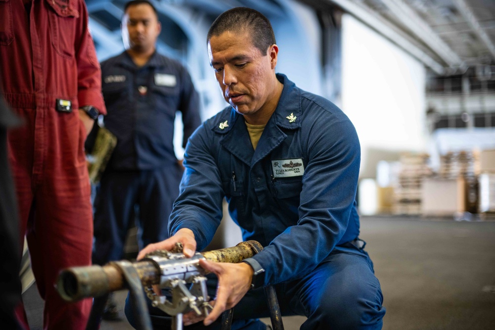 USS Theodore Roosevelt Damage Control Drill