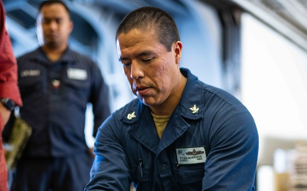 USS Theodore Roosevelt Damage Control Drill