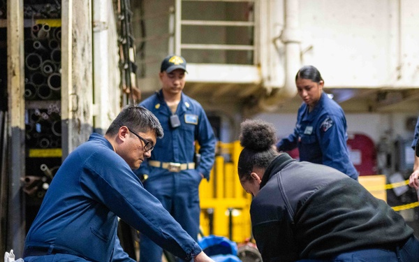 USS Theodore Roosevelt Damage Control Drill