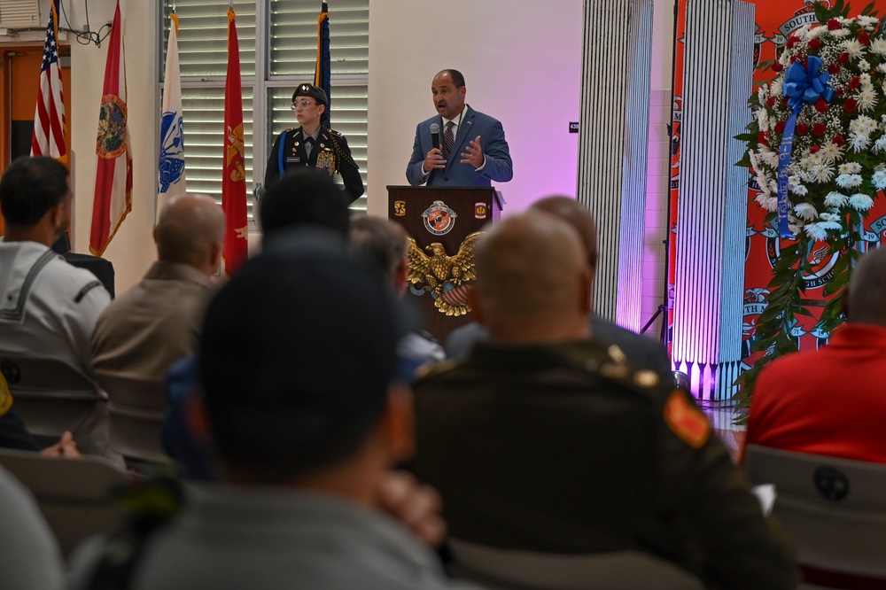 Ronald Reagan CO Joins South Miami Students for 9/11 Patriot Day Tribute