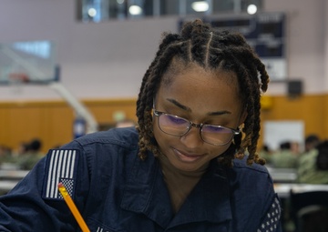 George Washington Sailors Take the Navy-wide Advancement Exam