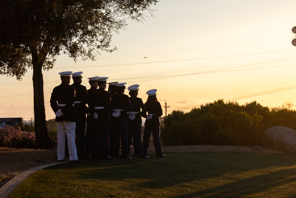 Camp Pendleton Hosts 83rd Annual Evening Colors Ceremony