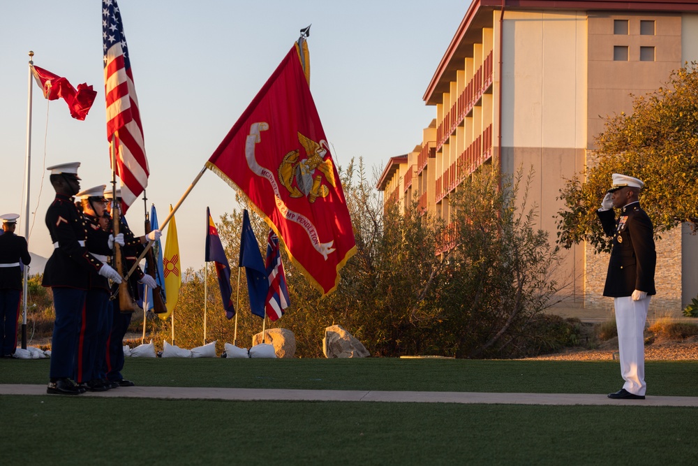 Camp Pendleton Hosts 83rd Annual Evening Colors Ceremony