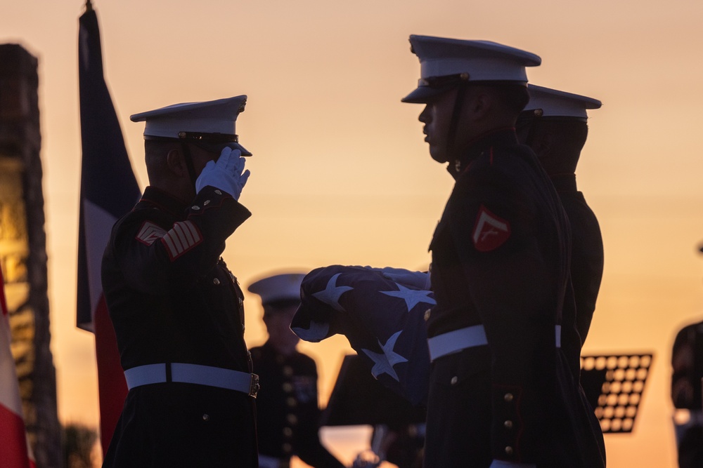 Camp Pendleton Hosts 83rd Annual Evening Colors Ceremony