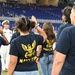Ronald Reagan CO Swears In Future Sailors at Marlins’ 9/11 Game