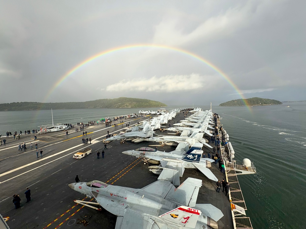 USS Gerald R. Ford (CVN 78) Arrives in Oslo, Norway
