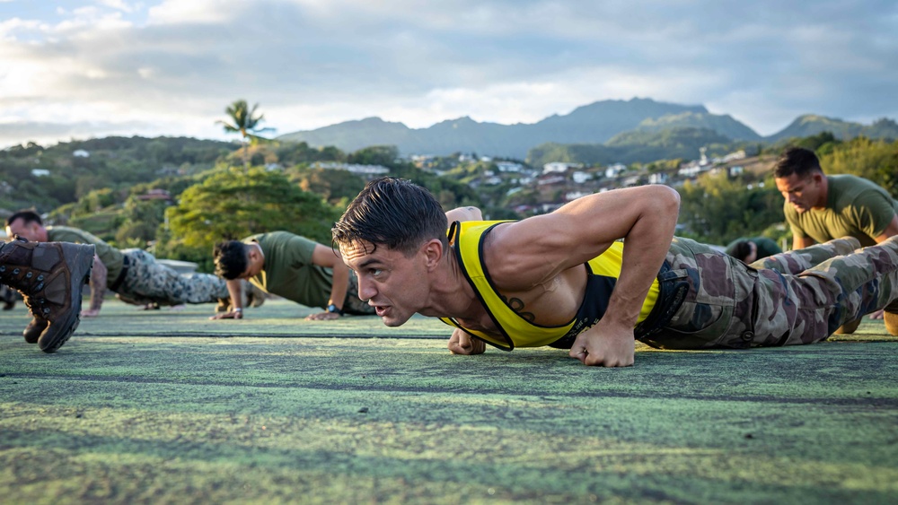 Exercise DELAYEN: 3rd ANGLICO Opening Ceremony PT and Equipment Showcase in Tahiti