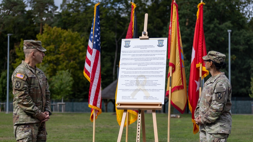 21st TSC Leaders Sign Proclamation to Strengthen Suicide Prevention