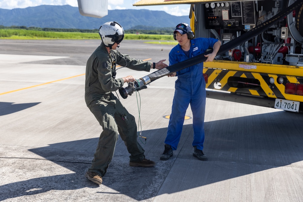 VMM-262 maintains MV-22B Osprey at JMSDF Kanoya Air Base
