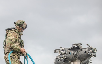 Falcon Team Assesses 2-501st Aviation’s DART and CBRN Readiness at JMRC, Saber Junction 25