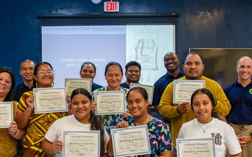 Pacific Partnership 2025 Pohnpei State Hospital Staff Complete PP25 Medical Course in Pohnpei, September 2025