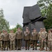 Polish commanders and Task Force Iron Soldiers at Polish 9/11 memorial monument