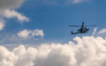 HMLA-169 UH-1Y Venom helicopters arrive at JGSDF Camp Metabaru