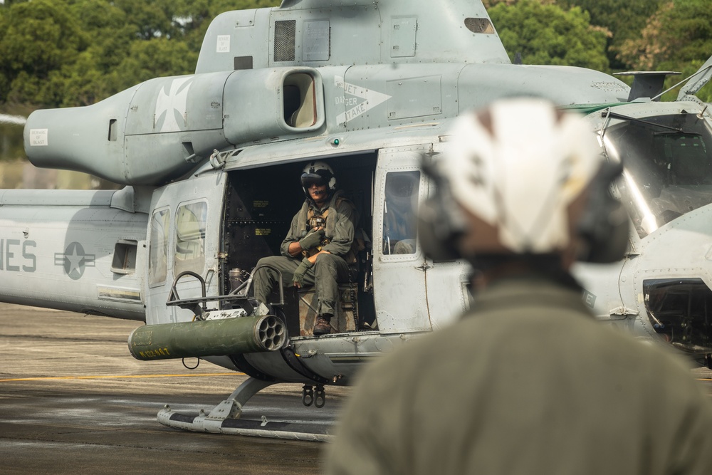 SAGA, JAPAN – U.S. Marine helicopters conduct flight operations