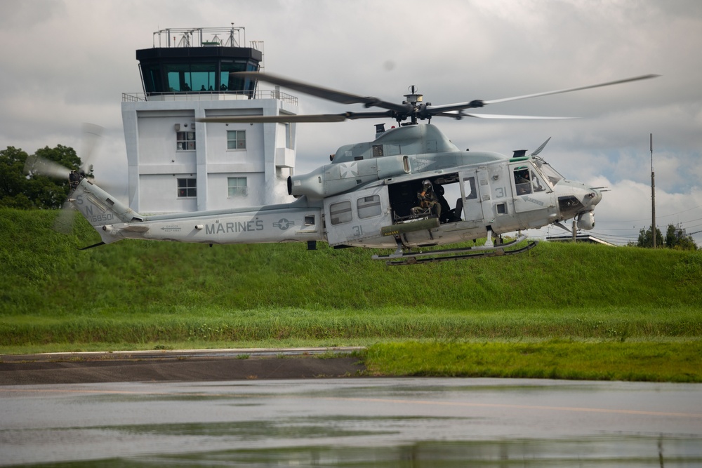 SAGA, JAPAN – U.S. Marine helicopters conduct flight operations