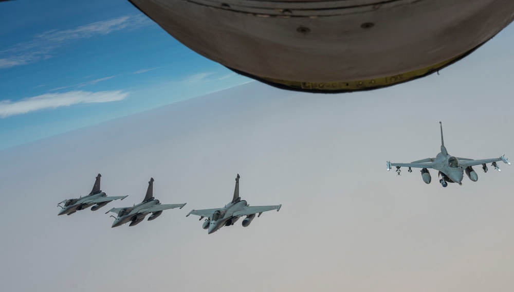 Rafales and Falcons in USCENTCOM