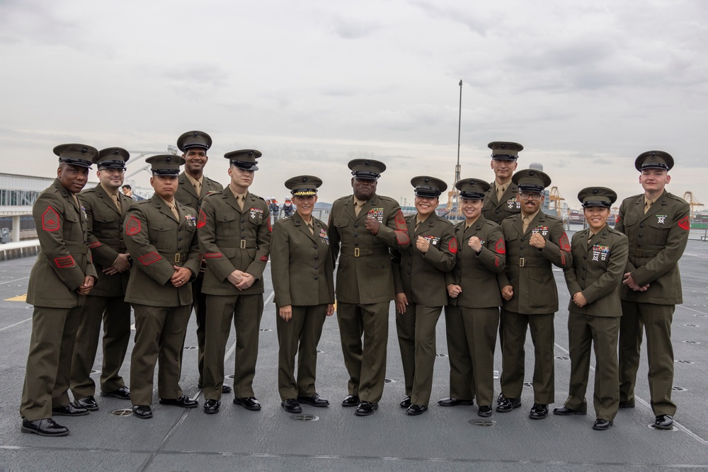 MARFORK Marines participate in at-sea cruise honoring 75th Anniversary of the Incheon Landing