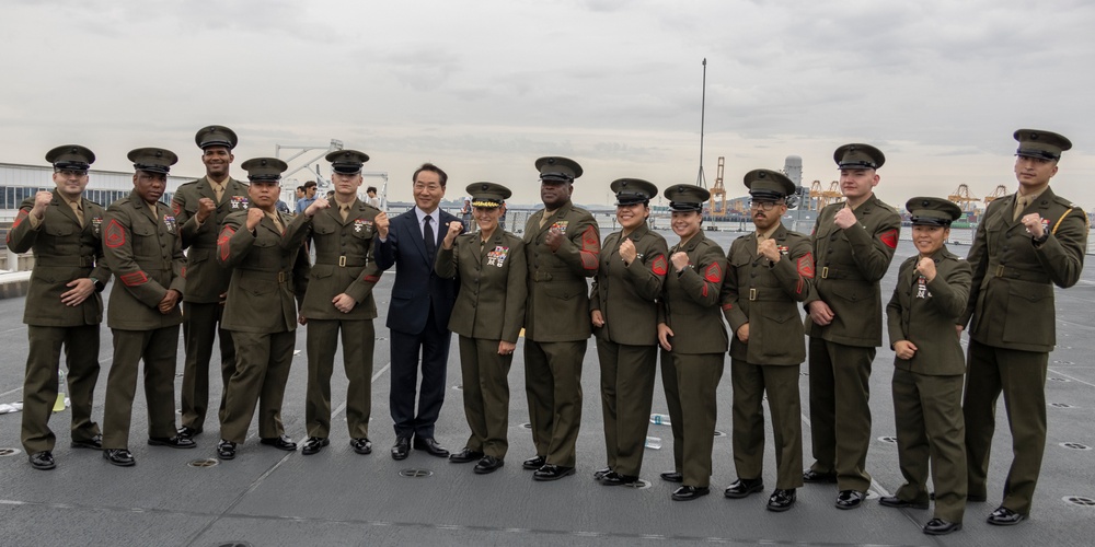 MARFORK Marines participate in at-sea cruise honoring 75th Anniversary of the Incheon Landing