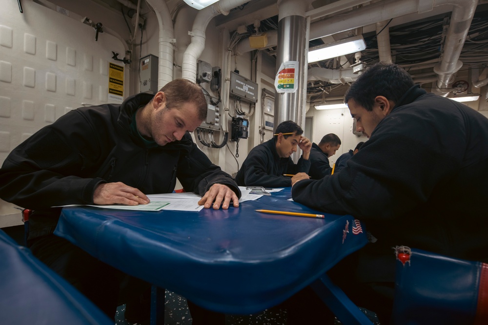 USS Winston S. Churchill Conducts Daily Operations