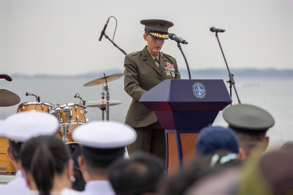 MARFORK Marines participate in at-sea cruise honoring 75th Anniversary of the Incheon Landing