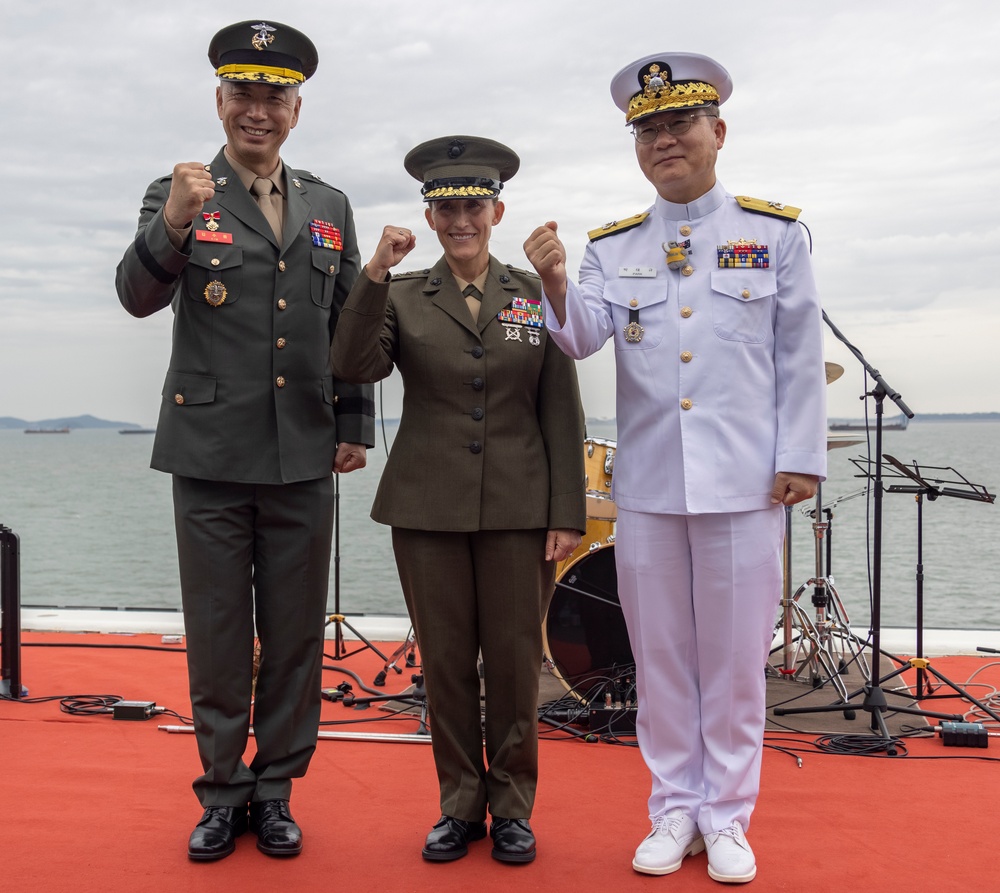 MARFORK Marines participate in at-sea cruise honoring 75th Anniversary of the Incheon Landing
