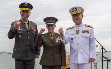 MARFORK Marines participate in at-sea cruise honoring 75th Anniversary of the Incheon Landing