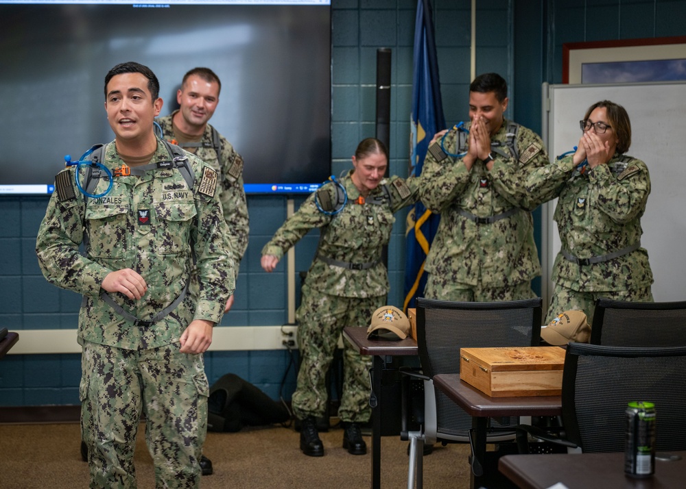 USS Harvey C. Barnum Jr. (DDG 124) Chief Petty Officer Selects visit the Center for Service Support