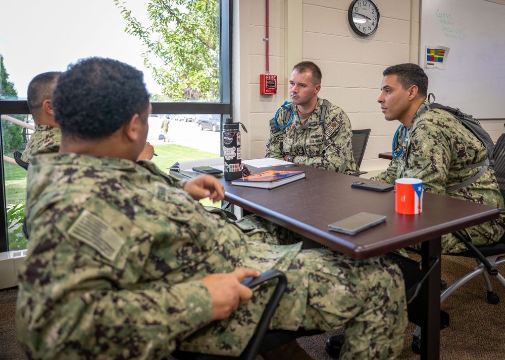USS Harvey C. Barnum Jr. (DDG 124) Chief Petty Officer Selects visit the Center for Service Support
