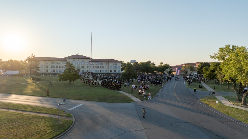 Drone image captures Fort Sill 9/11 Remembrance Ceremony