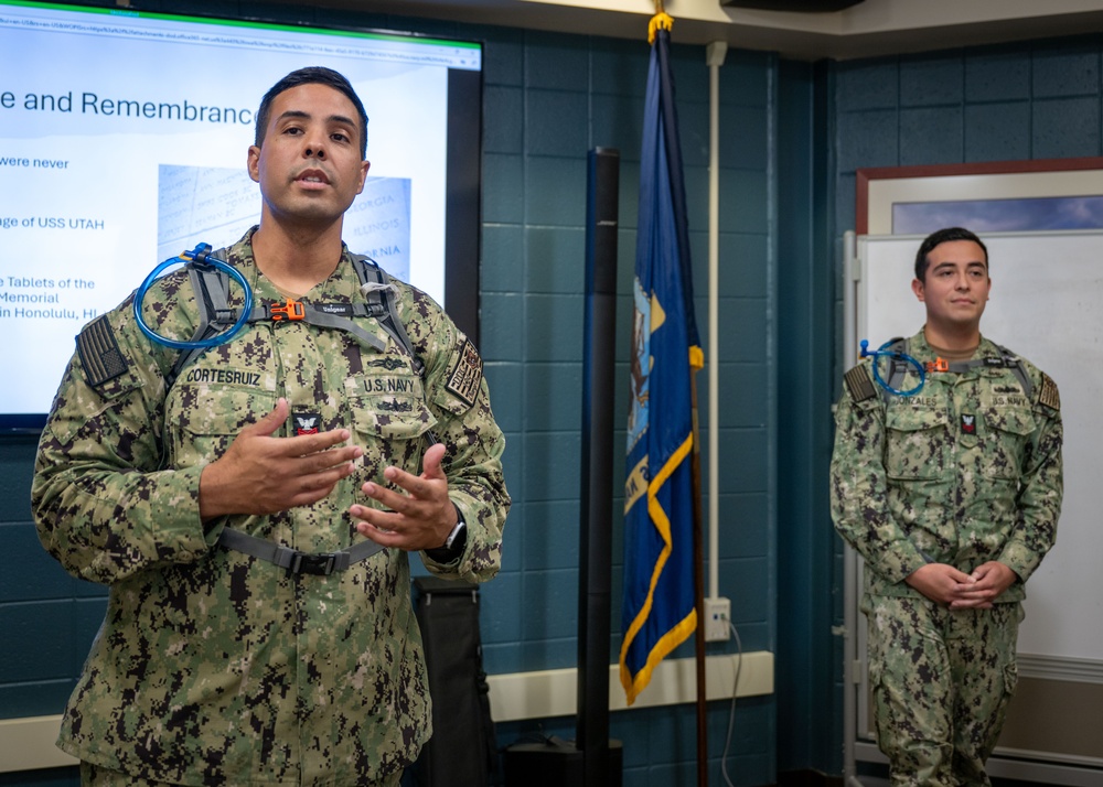 USS Harvey C. Barnum Jr. (DDG 124) Chief Petty Officer Selects visit the Center for Service Support