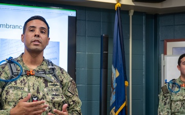 USS Harvey C. Barnum Jr. (DDG 124) Chief Petty Officer Selects visit the Center for Service Support