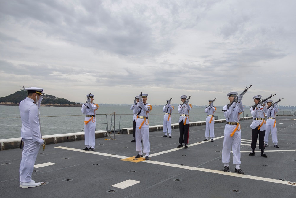 MARFORK Marines participate in at-sea cruise honoring 75th Anniversary of the Incheon Landing