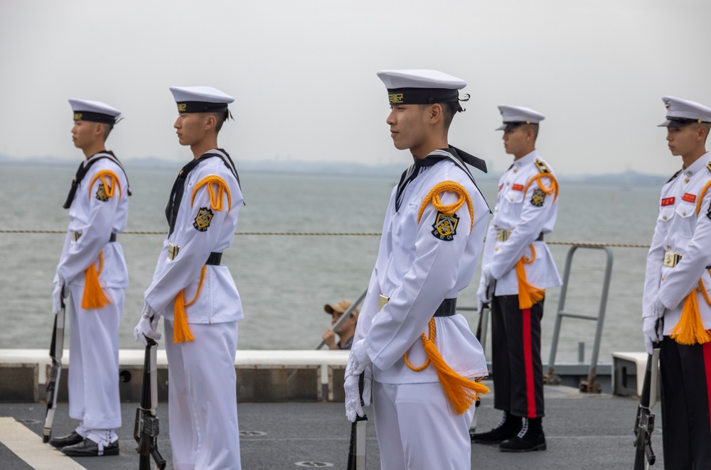 MARFORK Marines participate in at-sea cruise honoring 75th Anniversary of the Incheon Landing