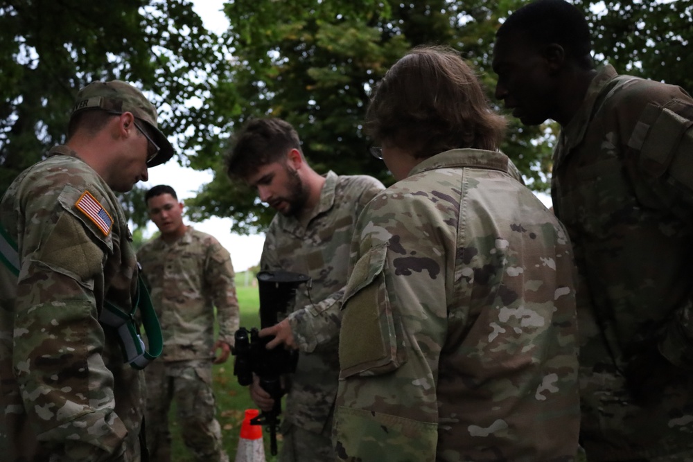 40th Transportation Company Armorer Evaluates Weapons Familiarization During Tactical-Themed Fitness Competition in Baumholder