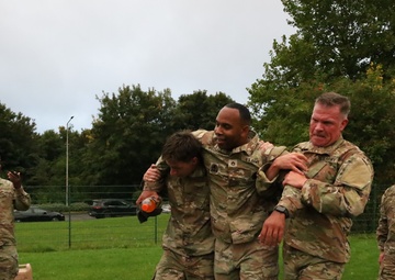 Strength in Unity: 16th Sustainment Brigade Soldiers Compete in Tactical Fitness Challenge