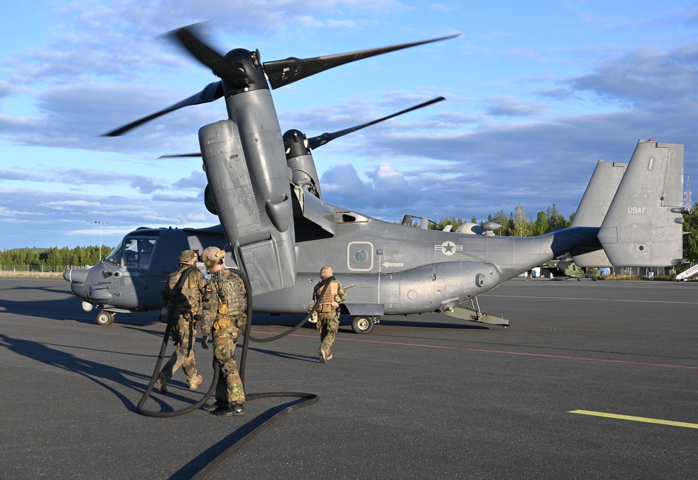 NATO partners perform evening refueling during Ex SOUTHERN GRIFFIN 25