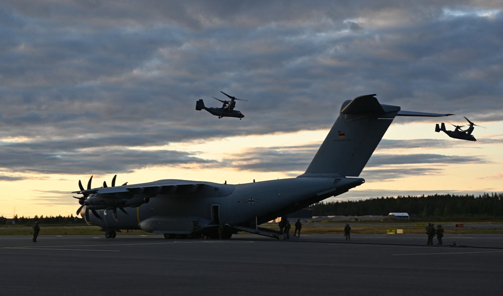 NATO partners perform evening refueling during Ex SOUTHERN GRIFFIN 25