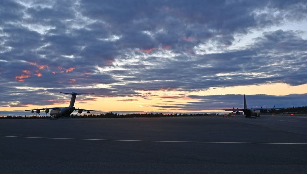 NATO partners perform evening refueling during Ex SOUTHERN GRIFFIN 25