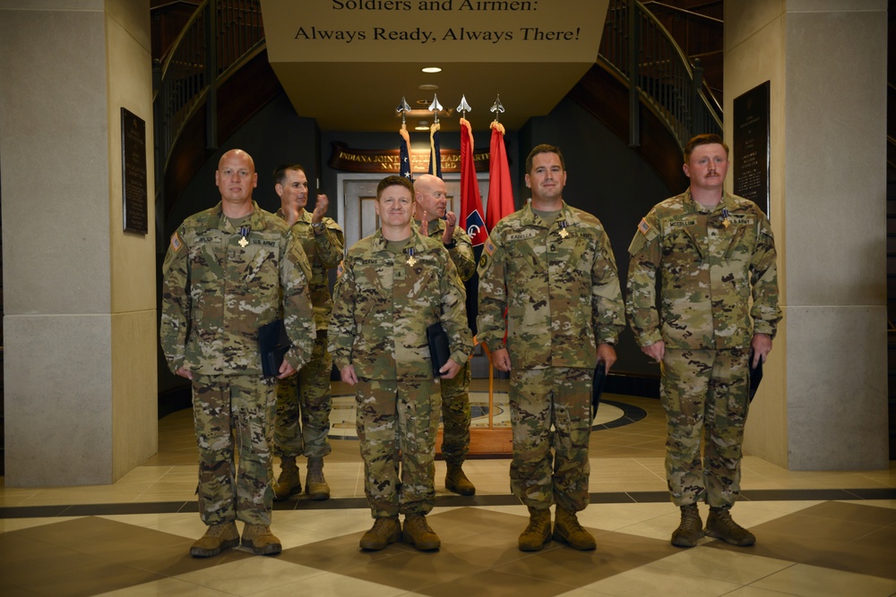 Four Indiana National Guard soldiers awarded Indiana Distinguished Service Cross