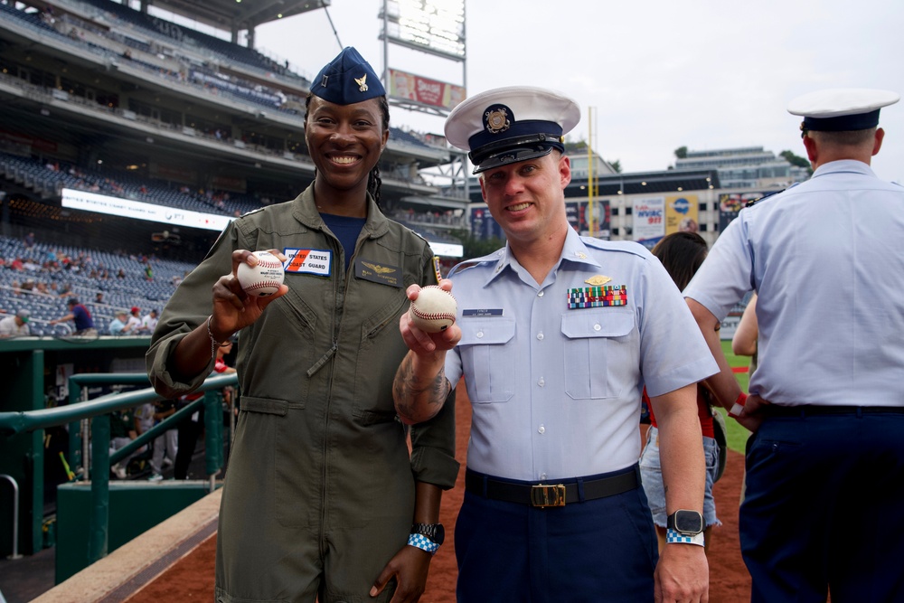 Washington Nationals honor U.S. Coast Guard