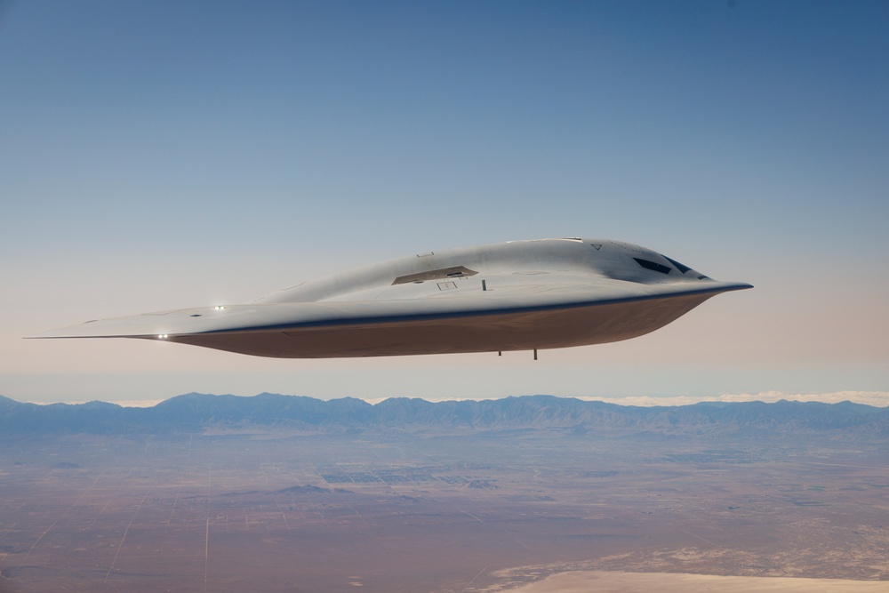 U.S. Air Force announces arrival of second B-21 test aircraft at Edwards AFB