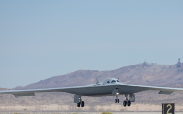 U.S. Air Force announces arrival of second B-21 test aircraft at Edwards AFB