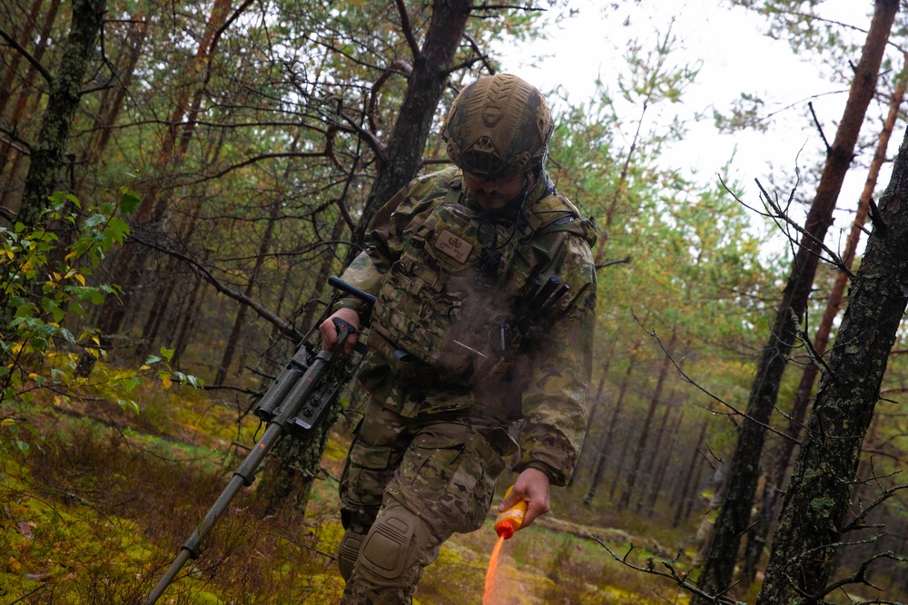 EOD Tech Prepares Detonation During Engineer Thunder 2025