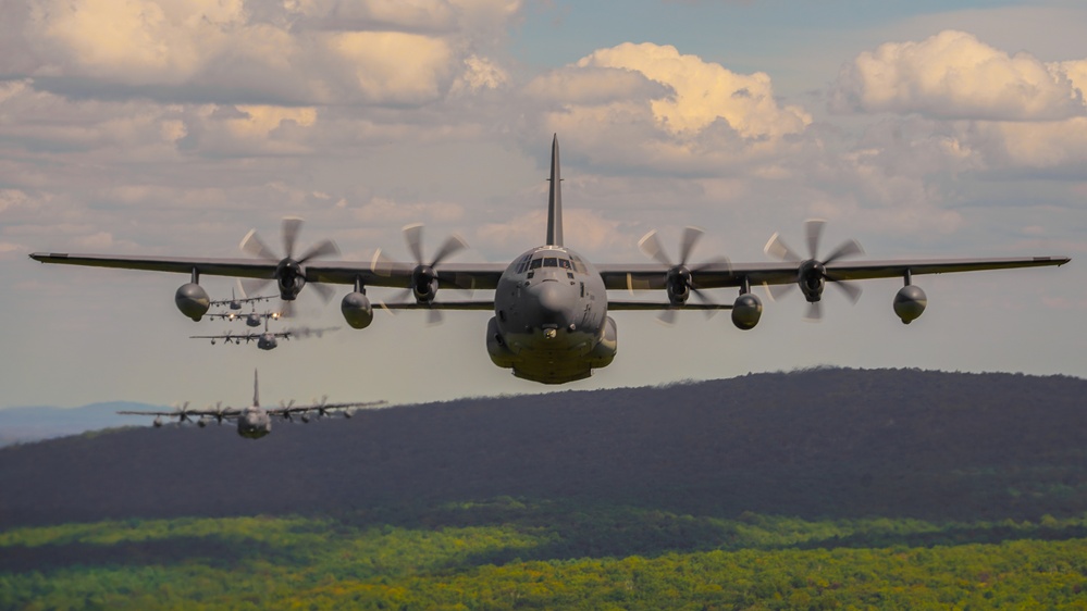 193rd SOW conducts 9/11 formation flight