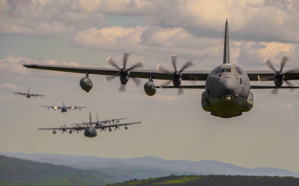 193rd SOW conducts formation flight