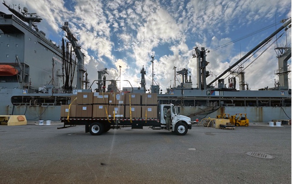 NAVSUP FLC Jacksonville provides mail support to USNS Joshua Humphreys