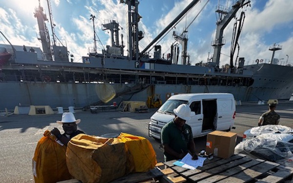 NAVSUP FLC Jacksonville provides mail support to USNS Joshua Humphreys